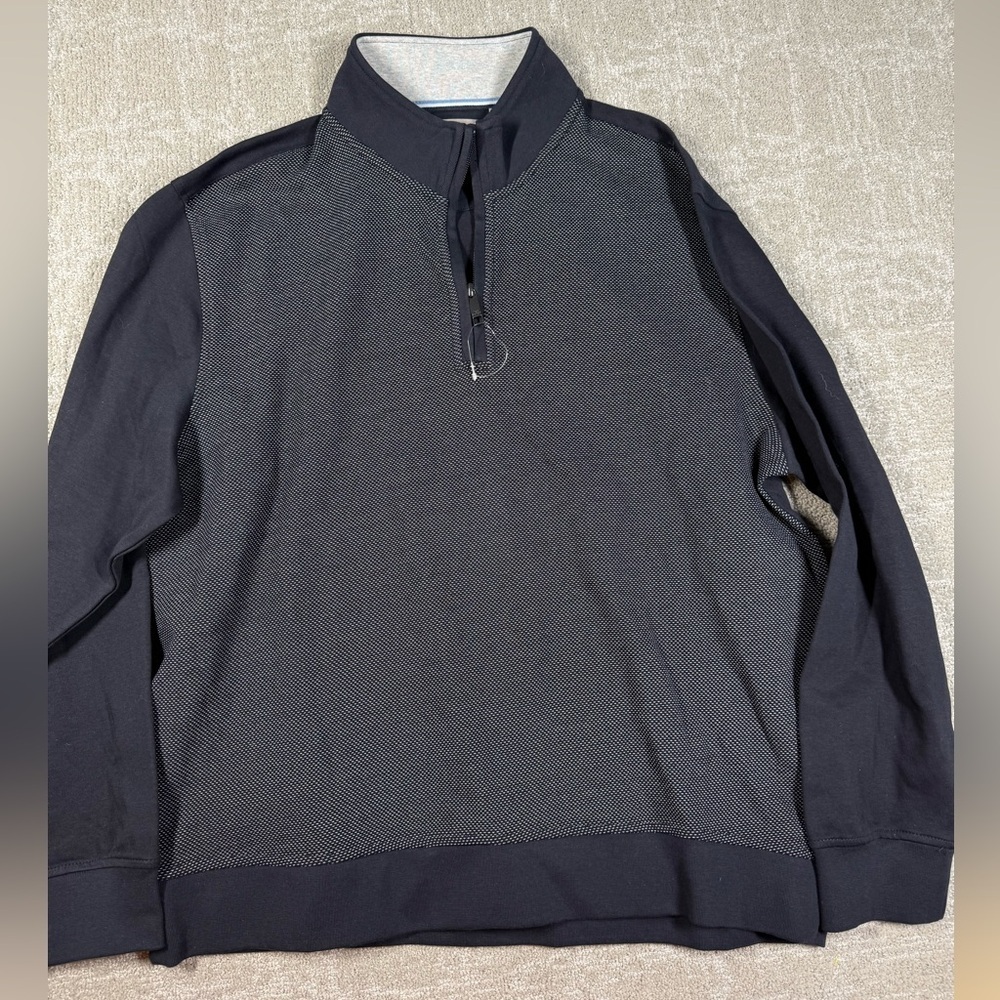 Ted Baker Quarter Zip Men’s Textured Pullover XL